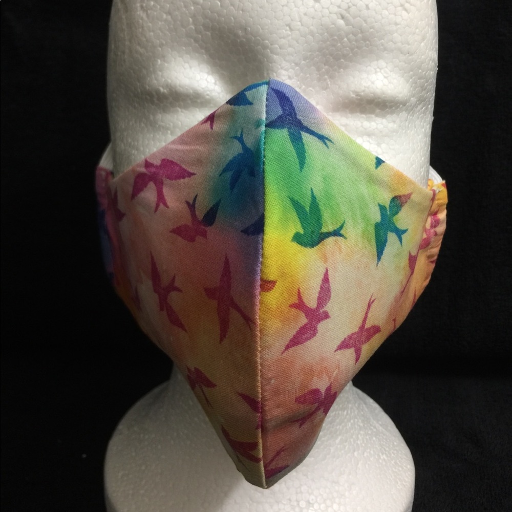 Birds TieDye Face Mask